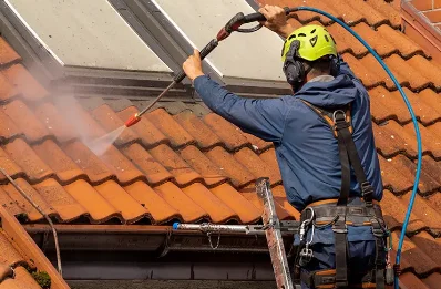 Démoussage et hydrofuge de toiture à Sainte-Colombe
